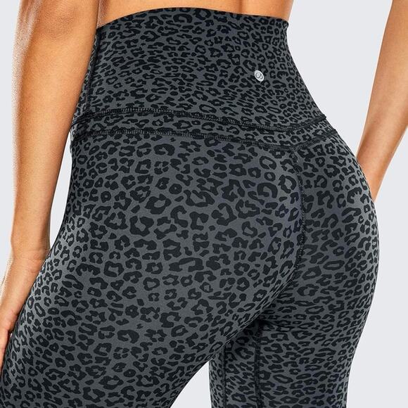 CRZ YOGA Gray Black Leopard Cheetah Print Naked Feeling Active‎ Leggings Size XS - Picture 11 of 11